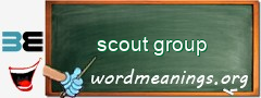 WordMeaning blackboard for scout group
